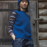 Niamh Lambswool Vest in Cobalt S Preloved