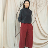 Maiya Organic Cotton Felpe Sweatshirt in Charcoal Stonewash