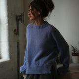 Mia Mohair Knitted Jumper in Cornflower Blue