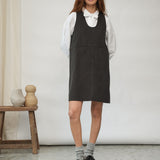 Luna Organic Cotton Poplin and Jersey Shirt in White