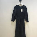 Aria Organic Cotton Velour Dress in Charcoal S Preloved
