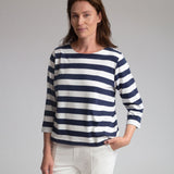 Babi Organic Cotton Top in Navy & Off White Stripe XS Preloved