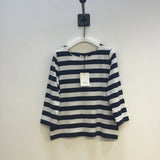 Babi Organic Cotton Top in Navy & Off White Stripe XS Preloved