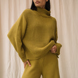 Tora Organic Cotton Knitted Jumper in Chartreuse S Preloved