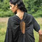 Monique Linen dress in Black