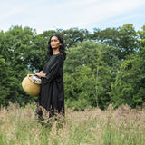 Monique Linen dress in Black