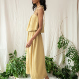 Macy Organic Cotton Skirt in Straw