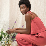 Sawyer Organic Cotton Trouser in Rose