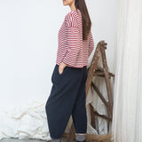 Cedar Organic Cotton Corduroy Trousers in Night Sky Navy