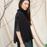 Kanon Recycled Wool Knitted Vest in Black