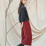 Maiya Organic Cotton Felpe Sweatshirt in Charcoal Stonewash