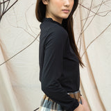 Pearl Organic Cotton Top in Black