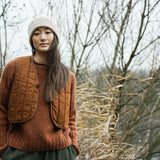 Shika Lambswool Knitted Jumper in Rust Marl