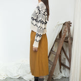 Sugi-Sue Organic Cotton Knitted Cardigan in Ecru Marl