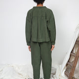 Tierra Organic Cotton Corduroy Overshirt in Khaki
