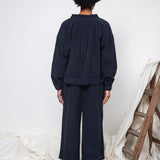 Tierra Organic Cotton Corduroy Overshirt in Night Sky Navy