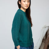 Solstice Mohair Knitted Jumper in Pine by HANNAH BEAUMONT