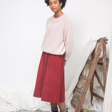 Solstice Mohair Knitted Jumper in Shell Pink by HANNAH BEAUMONT
