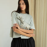 Hattie Organic Cotton Felpe Sweatshirt in Grey Marl