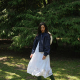 Tierra-Leigh Organic Cotton Denim Overshirt in Indigo