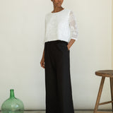 Zoya-May Cotton Linen Trousers in Black