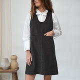 Luna Organic Cotton Poplin and Jersey Shirt in White