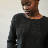 Daisy-Fay Cotton Lace Top in Black by HANNAH BEAUMONT