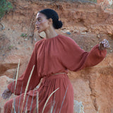 Chaya Organic Cotton Top in Paprika S Preloved