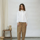 Orla Organic Cotton Corduroy Trousers in Hazelnut