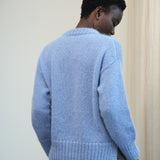 Mia Mohair Knitted Jumper in Cornflower Blue