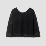 Daisy-Fay Cotton Lace Top in Black by HANNAH BEAUMONT