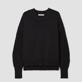 Emmy Organic Cotton Knitted Jumper in Black