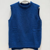 Niamh Lambswool Vest in Cobalt S Preloved