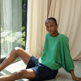Paola-Leigh Organic Cotton Denim Shorts in Indigo