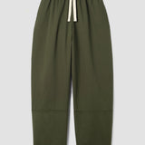 Sofia-Jane Organic Cotton Twill Trousers in Olive