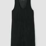 Willow Organic Cotton Corduroy Dress in Charcoal