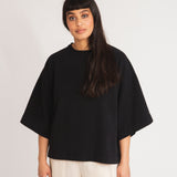 Bobbie Organic Cotton Top in Black L Preloved