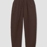 Cedar Organic Cotton Poplin Trouser in Cacao