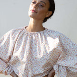 Chaya-Paige Organic Cotton Blouse in Pink Ditsy Floral S Preloved