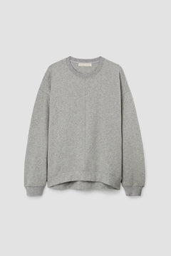 Hattie Organic Cotton Felpe Sweatshirt in Grey Marl