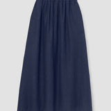 Lyla-May Linen Skirt in Midnight
