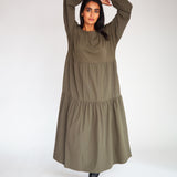 Mirabelle Organic Cotton Dress in Army S Preloved