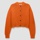 Sugi Organic Cotton Cardigan in Brick