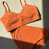 Nyra Bamboo & Organic Cotton Blend Bra in Terracotta