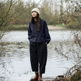 Tierra Organic Cotton Corduroy Overshirt in Night Sky Navy