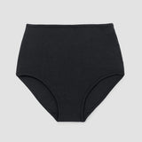 Yoka Bamboo & Organic Cotton Blend High Waist Briefs in Black